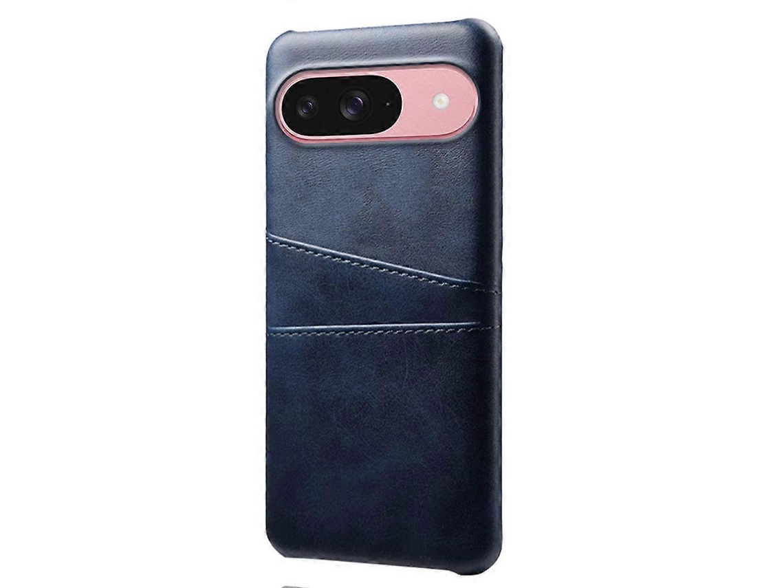 Capa Tkdaddy Para Google Pixel 10/10 Pro Com Dois Compartimentos Para Cartão, Couro Sintético Capa Rígida Para Pc, Azul