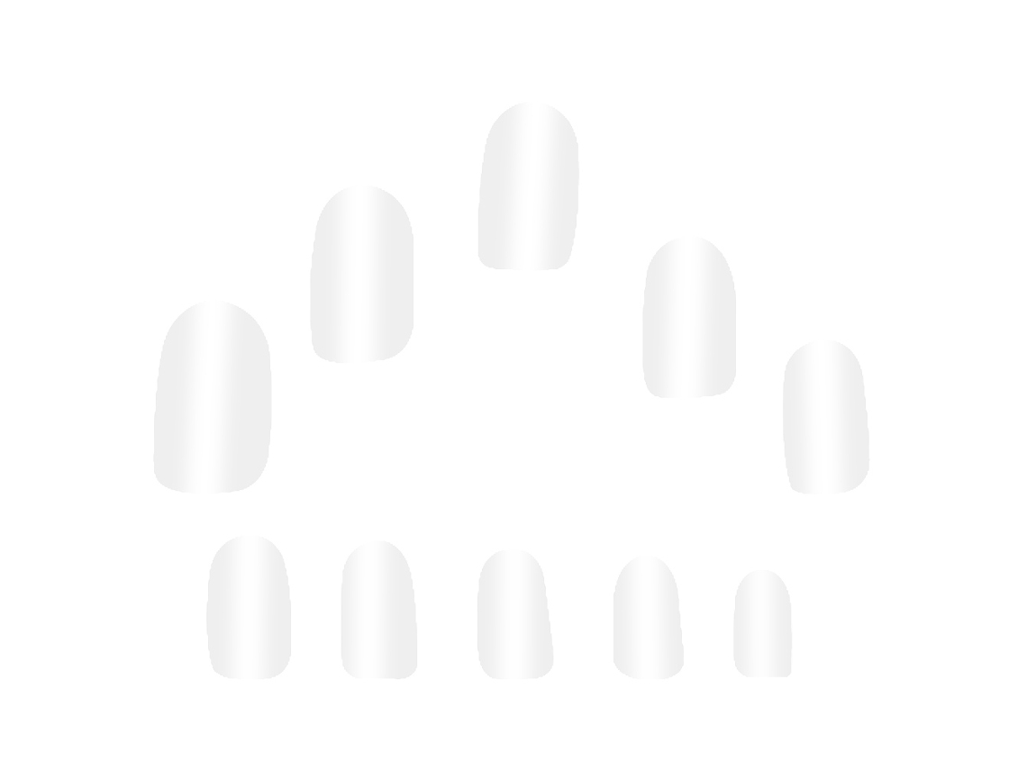 Tips De Unhas (transparente, 600 Peças, Cobertura Total, Sem Necessidade De Lima) + Eoocoo