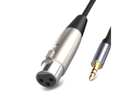 Lurelia Cabo Xlr Macho/fêmea 3,5 Mm 1,5 M 5 Pés, Para Microfones, Mixer, Amplificador E Colunas Ativas