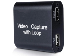 Placa De Captura De Vídeo Hdmi Com Saída De Loop Bestvite Preto