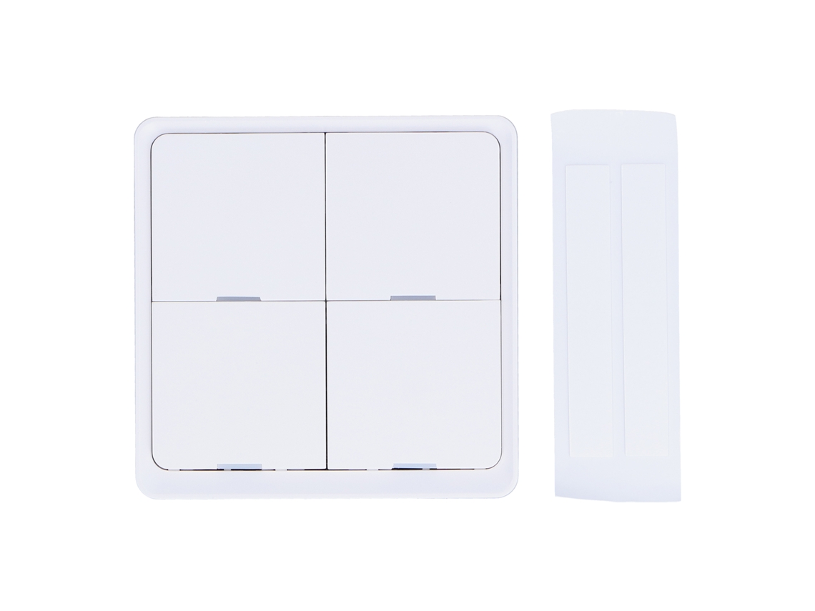 Interruptor de Cena Sem Fio Primerox com 4 Botões Zigbee Wifi Controle App com S/MARCA