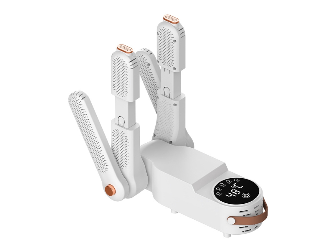 Secador De Calçados Desodorizante, Secador Elétrico Portátil De Calçado Com Ventilador Quente E Temporizador, Dobrável