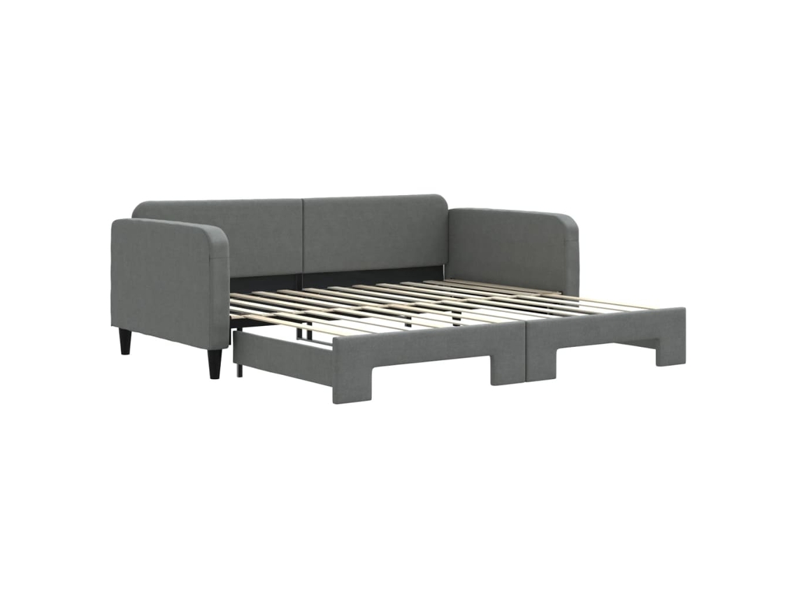 Sofá cama MAISON EXCLUSIVE Gavetão 100x200 Cm Tecido Cinzento escuro