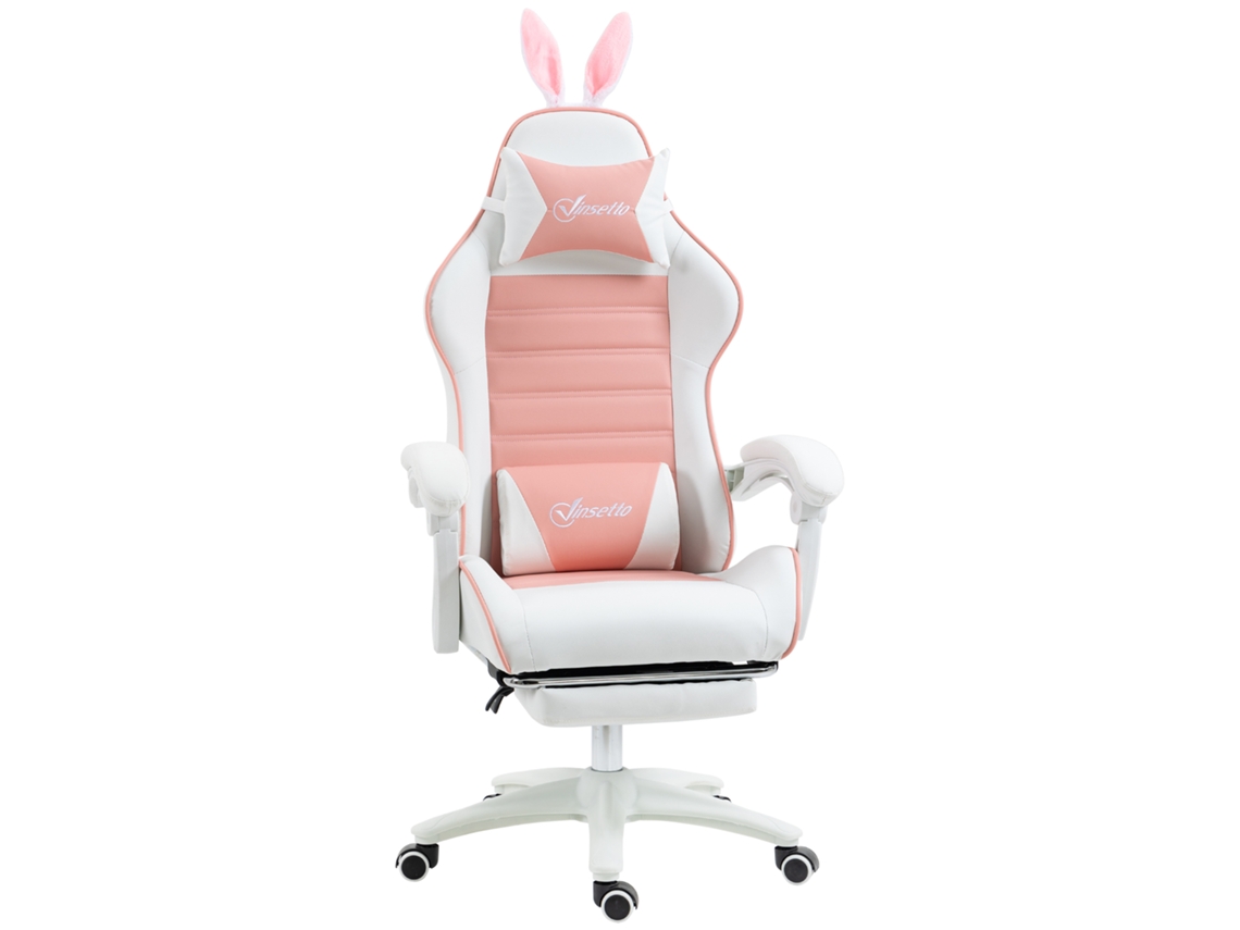 Cadeira Gamer Ergonômica com Apoio Lombar e Cabeça Orelhas de Coelho ZENCORE SERVICES