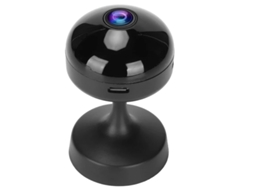 Câmera Yizhood V720 Wifi 150 Grande Angular da Câmera Interna/externa Áudio Bidirecional Detecção De Movimento Visão Noturna Preta