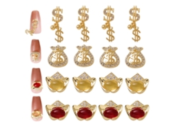 16 Peças de Charms em Forma de Dólar Decoração para Unhas TRUYUETY