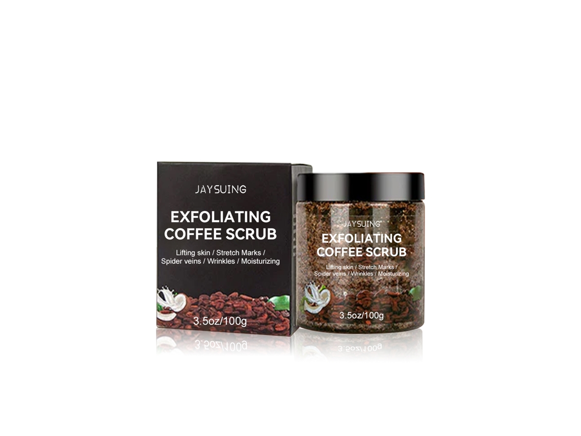 Exfoliante Corporal Jaysuing Scrub de Café com LAXISCREED para Clareamento e Redução de Cicatrizes de Acne