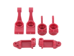 Mali conjunto de Copas de Direção e Eixo Traseiro com Suporte C para Carro Rc Rustler Stampede Slash 2wd 1/10 Vermelho