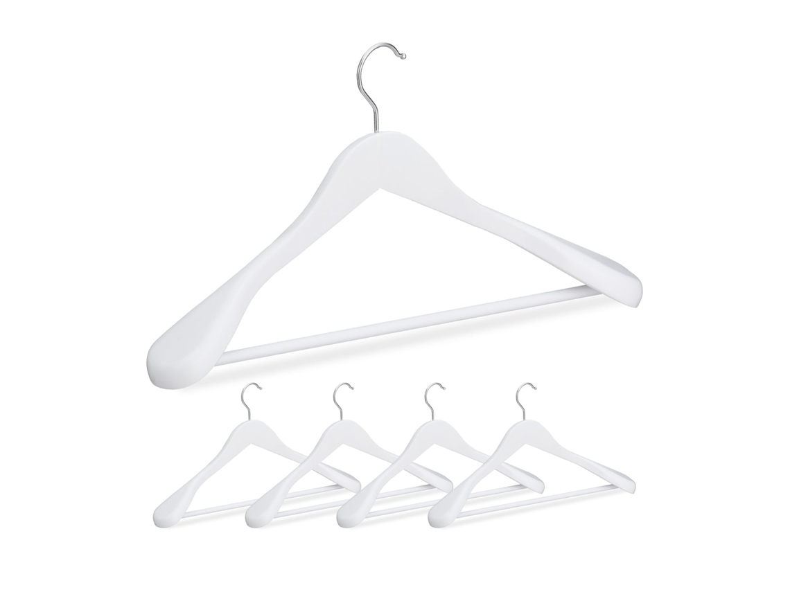 Conjunto 5 Cabides De Madeira Para Terno 360°