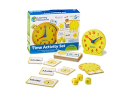 Brinquedos Educativos Da Learning Resources Conjunto De Atividades Sobre O Tempo Aprenda A Ver As Horas