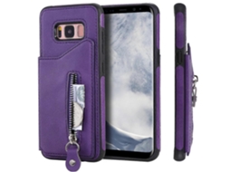 Capa Protetora Resistente A Impactos Com Zíper E Fivela Dupla Para Galaxy S8 (preta)