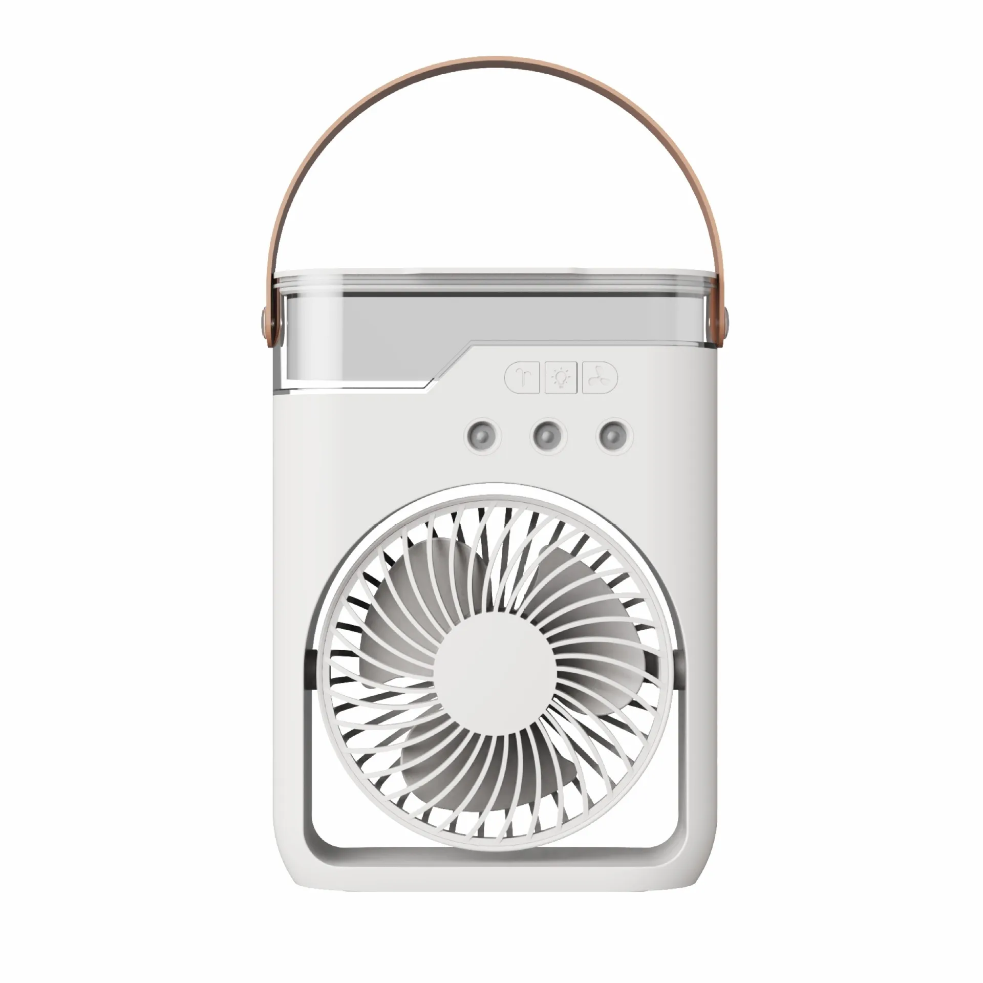 (Branco 1200mAh) Resfriador de ar portátil para uso externo, sistema de resfriamento compacto para mesa