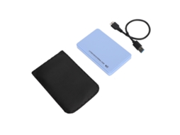 2026zentro-enclosure Para Hd Ssd 2.5" Usb 3.0 Para Sata 7mm 9.5mm Sem Ferramentas Azul (hd Não Incluído)