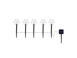 Laxiscreed Luz De Inverno Para Jardim Com Estrela E Floco De Neve, Montagem No Solo