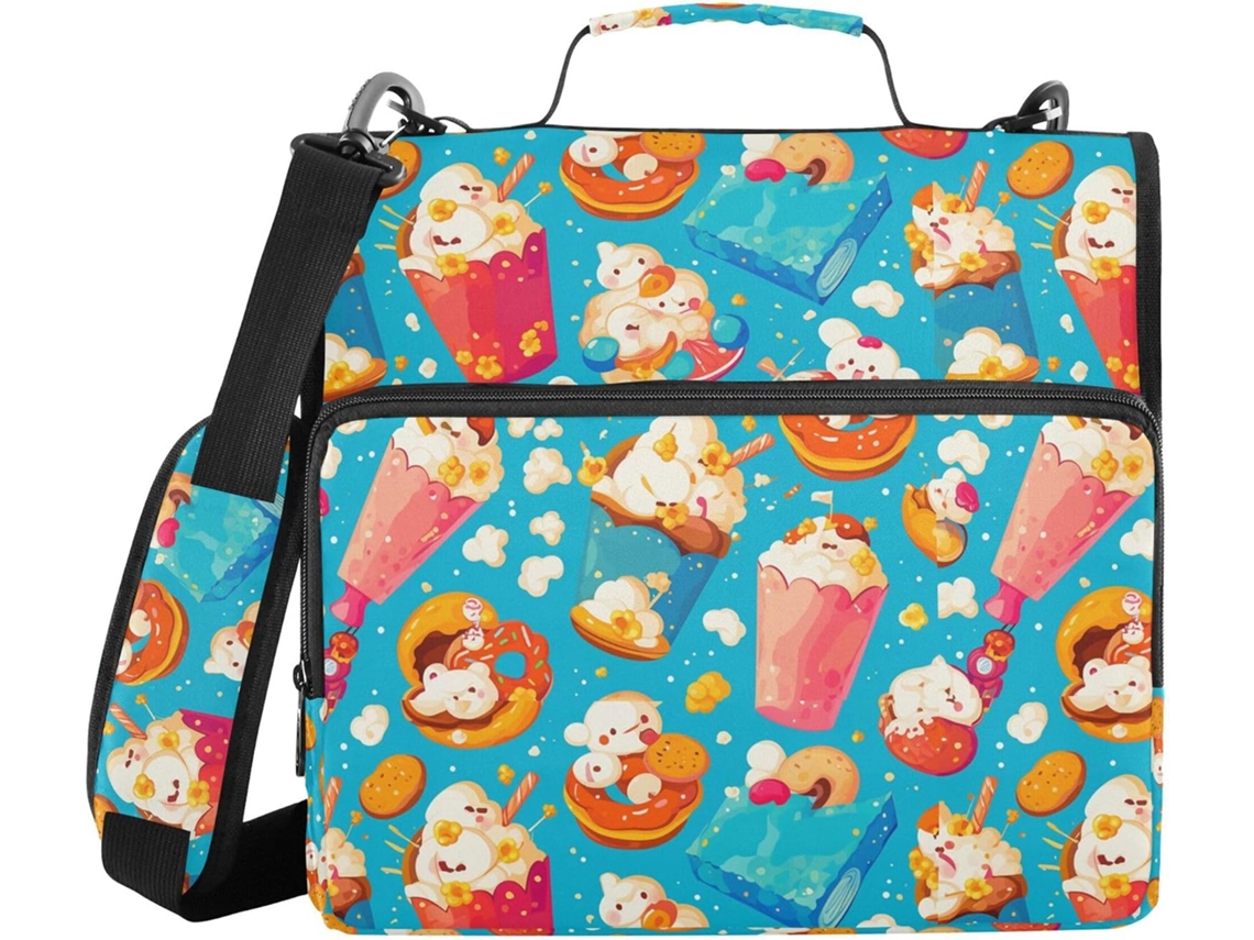 Pasta Organizadora De Escritório Com Alça Ombro, À Prova D Água, 1, 5 Polegadas, Bolsa De Armazenamento Com 3 Argolas