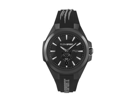 Relógio Homem Tigermaster 47,00 Mm Bracelete De Silicone Cor Da Bracelete Preto À Prova De Água 5 Bar Philipp Plein Sport