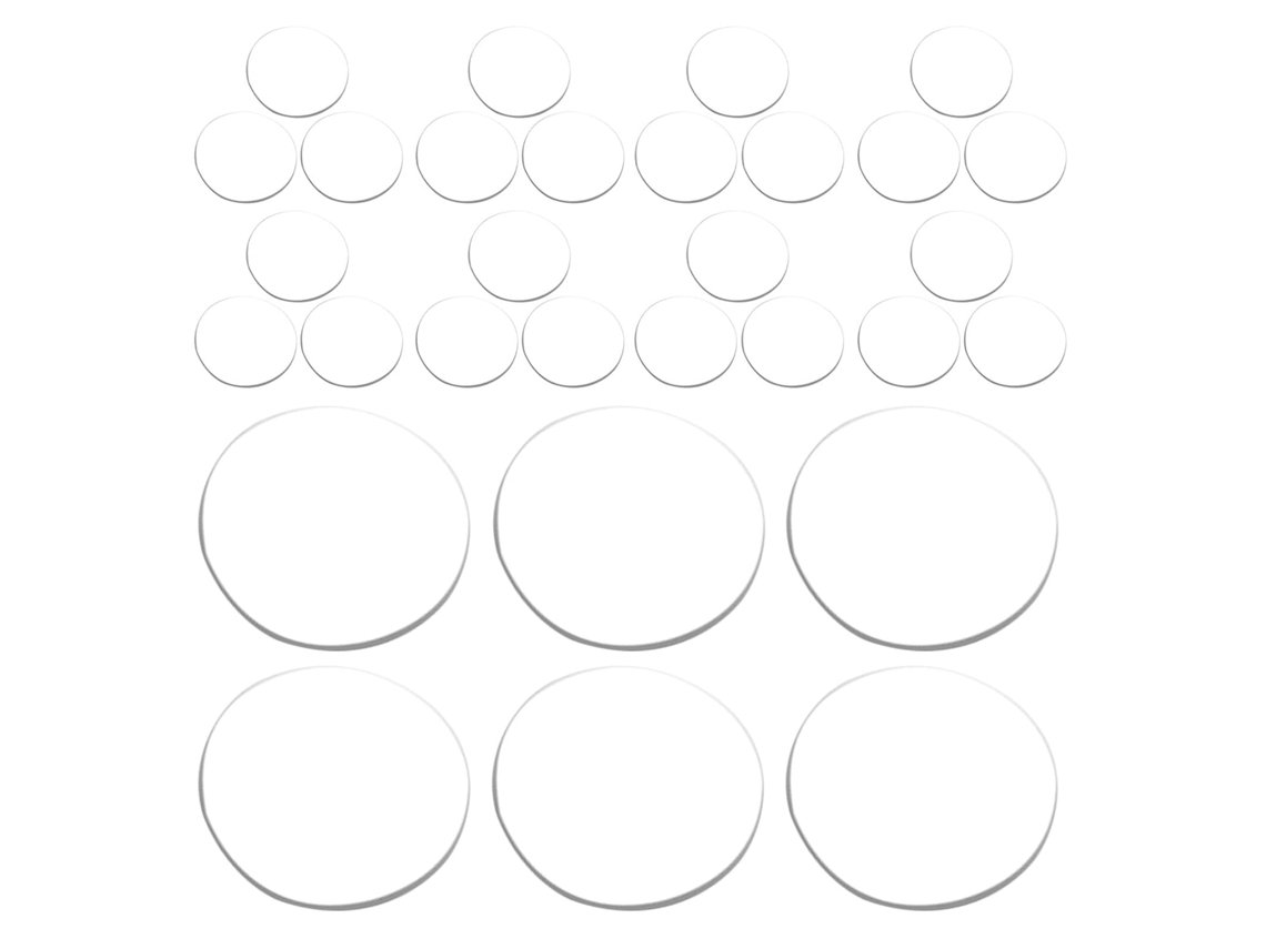 Adesivos Transparentes Dupla Face De 25 Mm 140 Unidades