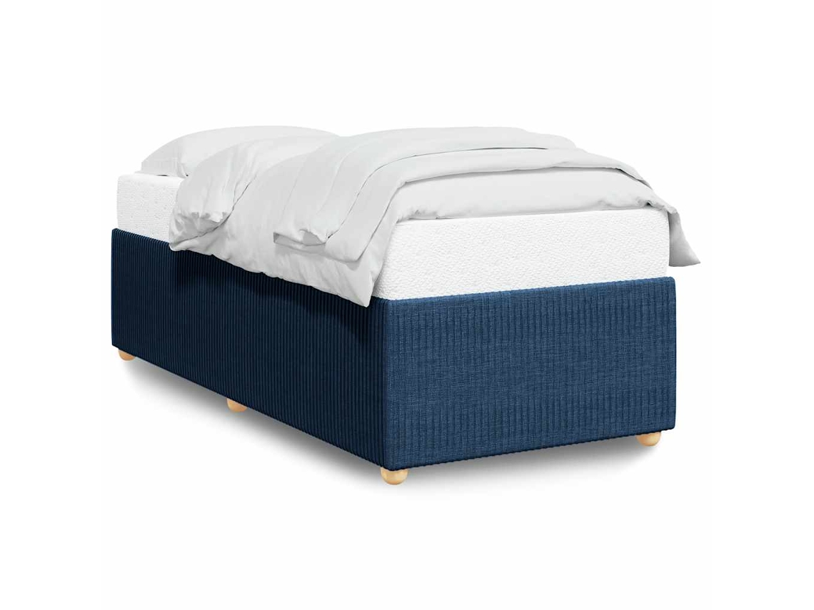 Bed Frame, Bed Frames Vidaxl Azul Tecido (100 X 200 Cm)