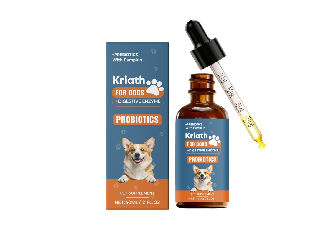 Gotas De Proibióticos Para Cães Kriath Cuidado Intestinal Nutrição Absorção