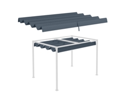 Cobertura Pérgola 3x2,5m Uv Sombreamento Cinza Escuro VELTRIX