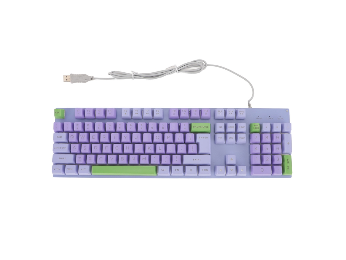 Teclado Gamer Usb Com Iluminação Por Retroiluminação E Teclas De Letras Grandes