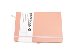 Caderno A5 Em Tom Rosé Com Elástico, Negócios Vintage Portátil
