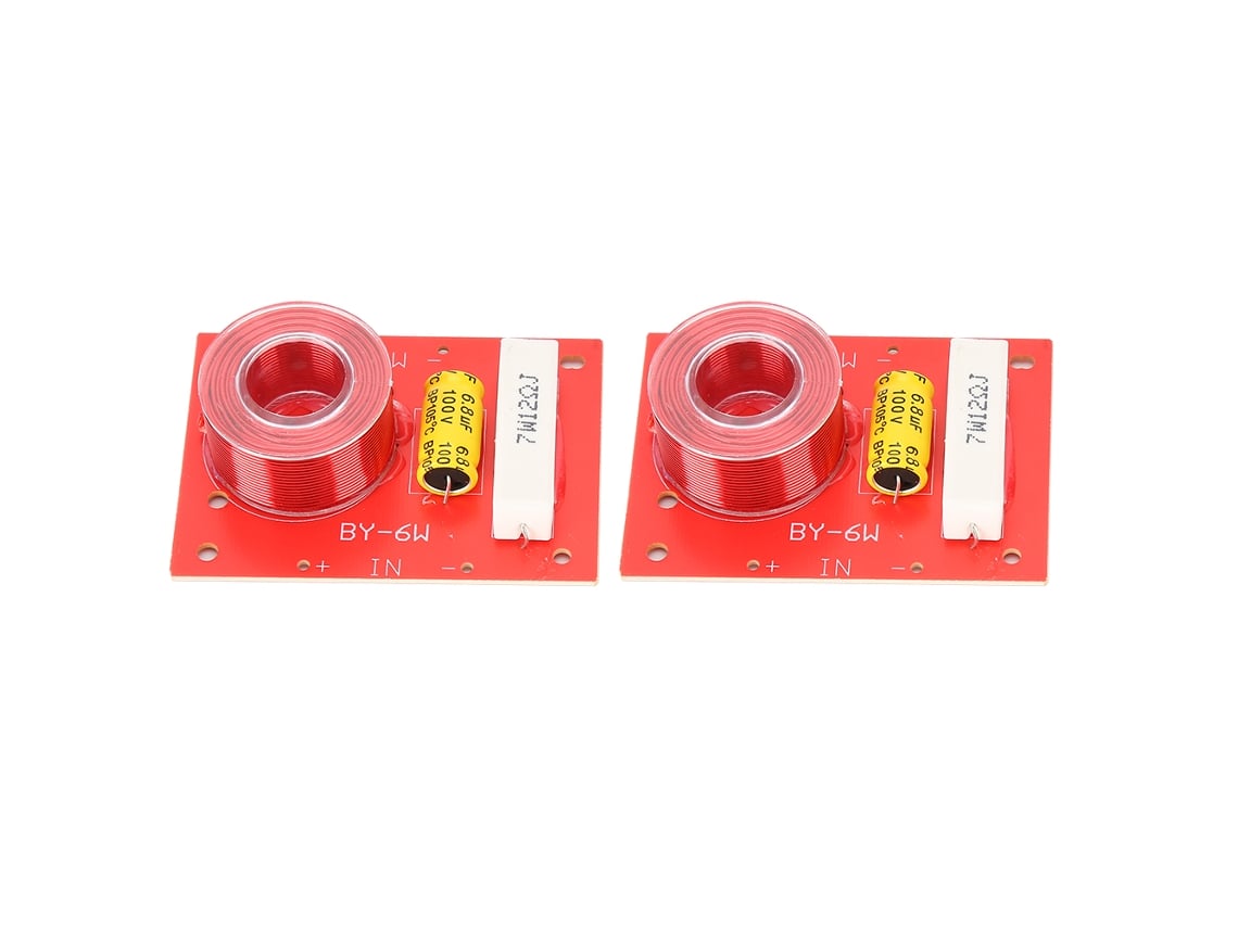 2 Peças Pure Bass Frequency Divider Sound Crossover Filter Board Para Alto Falantes De 3 A 8 Polegadas Slowmoose