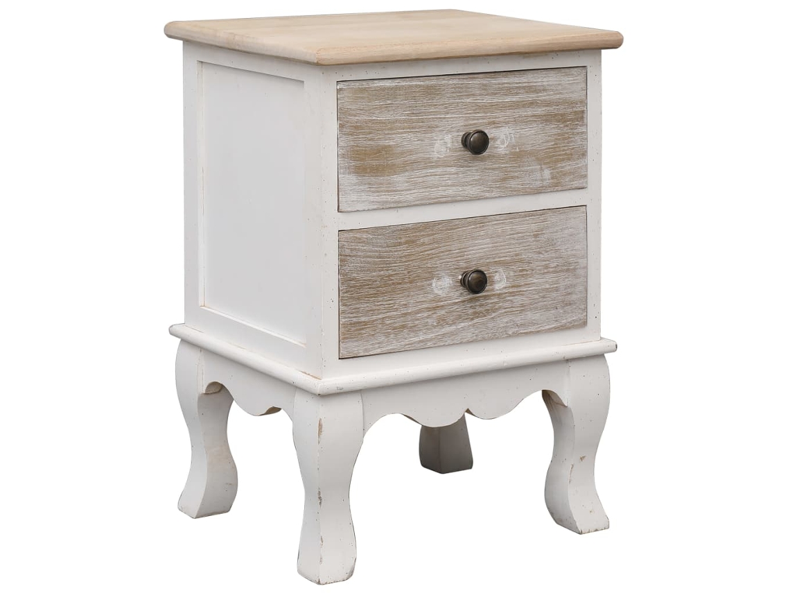 Vidaxl Mesa De Cabeceira 35x30x50 Cm Madeira De Paulownia