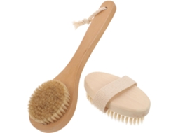 Conjunto De 2 Escovas Limpeza Corporal Ergonômicas Hemobllo Para Banho E Chuveiro