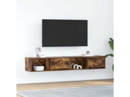 Vidaxl Móveis de Tv 2pcs 80x31x25,5cm Deriv. Madeira Carvalho Fumado