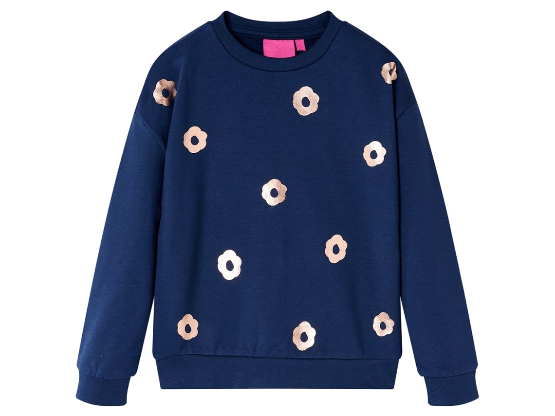 Sweatshirt Para Criança Azul-marinho 128