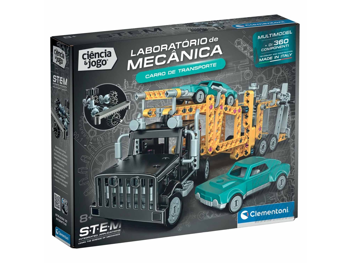 Laboratório de Mecânica - Carrinho de Transporte Clementoni Ciência Jogo 67840