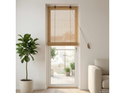 Vidaxl Estores De Rolo Castanho 60 X 220 Cm Bambu