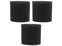 3 pacote 90585 manga de espuma vf2001 filtro de substituição de espuma para shop-vac, vacmaster & genie shop aspirador de pó seco e molhado
