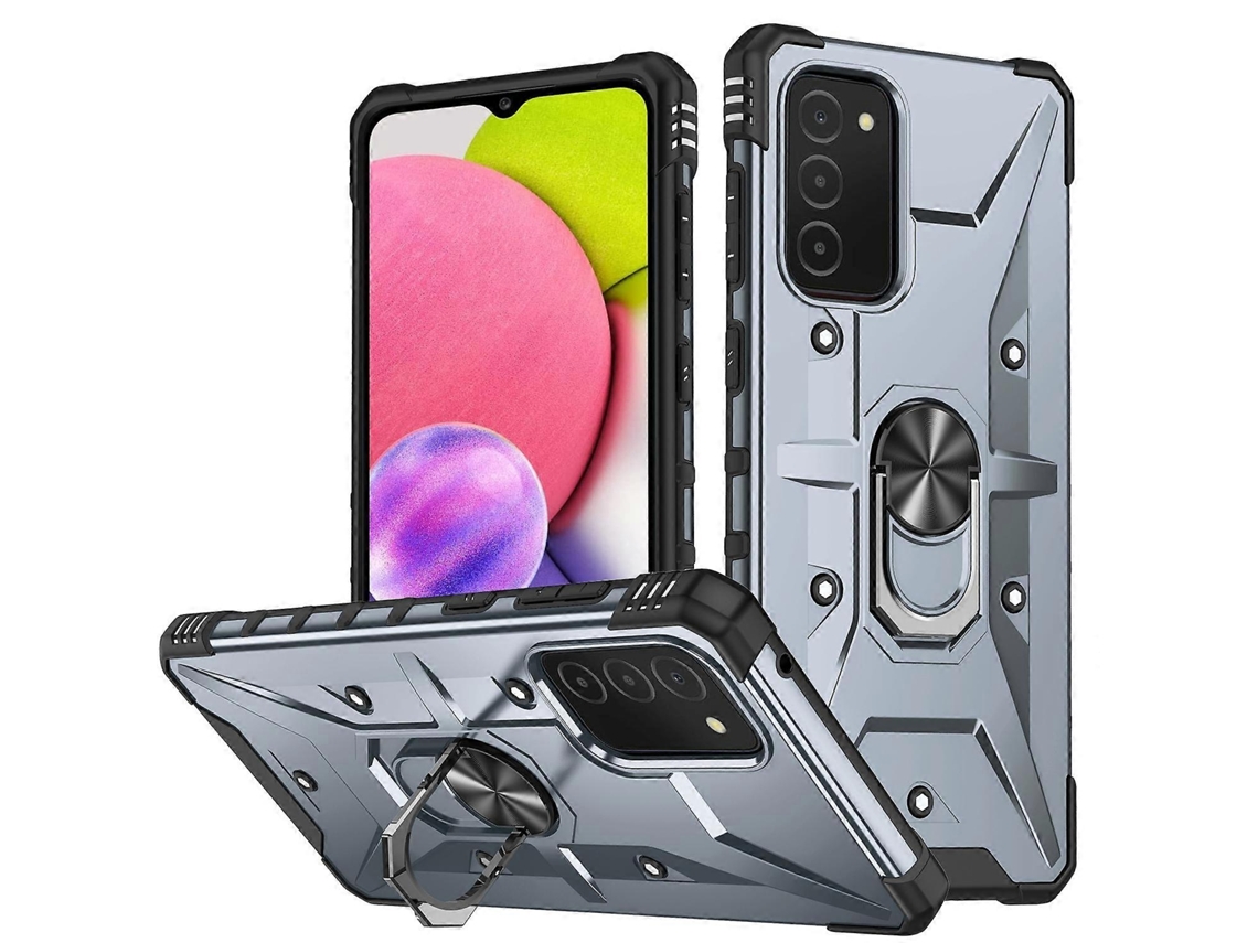 Capa Para Celular Samsung Galaxy A03s Com Suporte De Anel Americano De 165,8 Mm