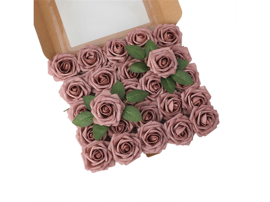 Rosas Artificiais para Artesanato, Ideais para Buquês de Casamento e Decoração de Mesas no Dia Dos Namorados. AQUAFORGE