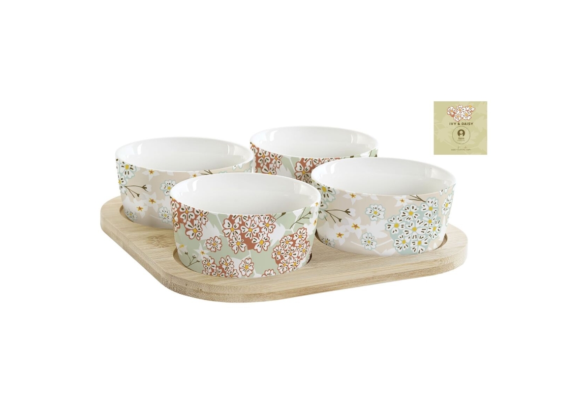 Travessa DKD HOME DECOR (Bambú - Multicor)