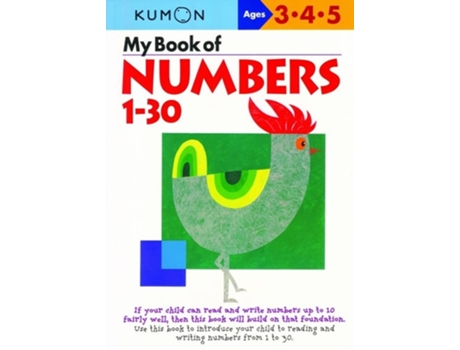 Livro My Book Of Numbers 1 - 30 De Kumon Publishing (inglês)