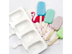 2x Forma De Silicone Para Sorvete, Picolé, Pirulito, Sobremesa Congelada, Bandeja Para Cakesicles Sunny Spaces