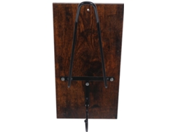 Suporte De Parede Para Capacete Em Madeira E Metal Com Gancho Argola Chaves, Ideal Para Guardar Capacetes E Jaquetas De
