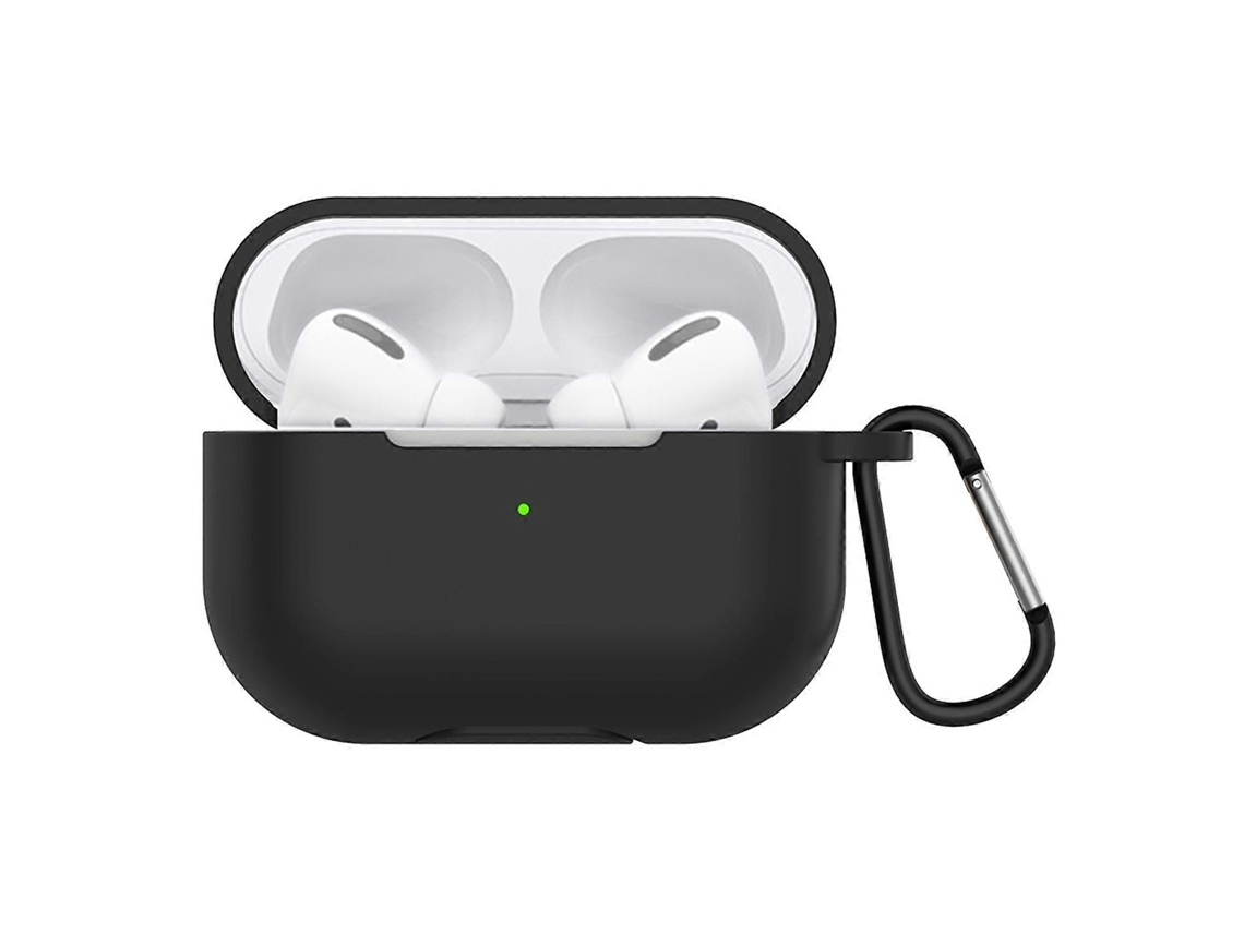 Capa protetora de silicone sólido para fones de ouvido AirPods Pro, com gancho GIECY (branca)