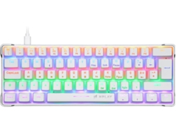Mini Teclado Gaming N'PLAY Conquer 3.0 (Outlet Caixa Aberta - Branco)
