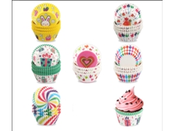 600 Unidades De Papel Manteiga Antiaderente Para Formas Muffin Em Formato Arco-íris co