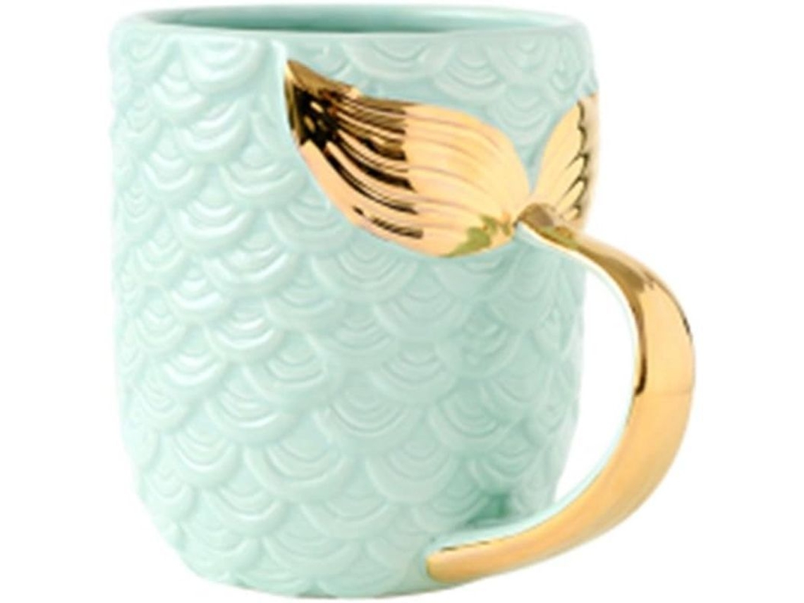 Taza De Cerâmica Sereia 15 Oz - Taza Grande Bonita Para Café E Chá - Presente De Aniversário E Casamento