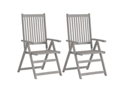 Maison Exclusive - Cadeiras Jardim Reclináveis C/ Almofadões 4 Pcs Acácia Maciça