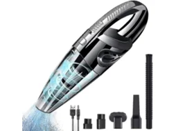  Poderoso Aspirador de Mão Sem Fio Portátil de 120 W 2200 Mah com Filtro Lavável de Função Seco e Úmido e 5 Recarregáveis