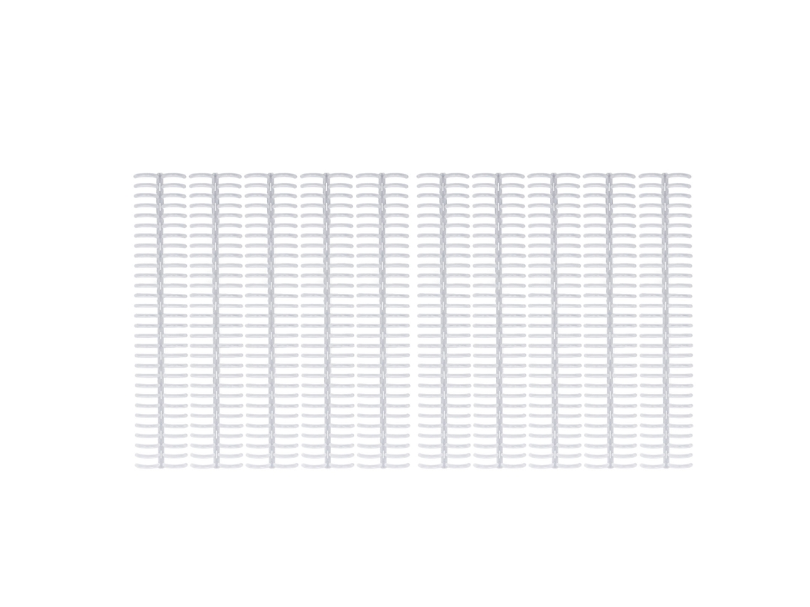 10 Pcs Pente de Encadernação Plástico 19mm 30 Anéis Capacidade 150 Folhas para Papel A4 B5 A5 Transparente