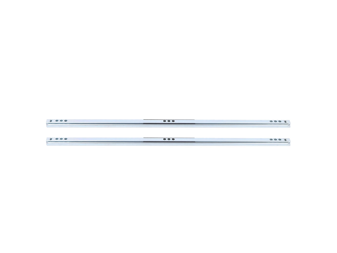 Conjunto de 2 Guias de Gaveta Primerox com Rolamentos de Bola 450x17mm para Armários Closets