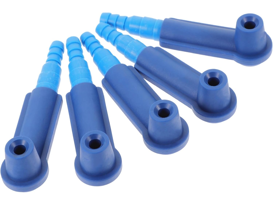 Conectores para Freio Oil Sangria Automotivo, 5 peças, ABS Azul