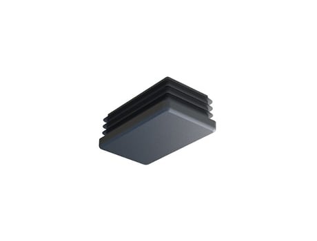 Saco Com 100 Pinos Retangulares De Plástico Preto 30x20mm Sumiplas